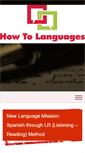 Mobile Screenshot of howtolanguages.com